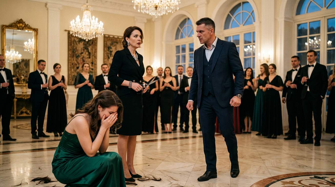 Tycoon's Fiancee Humiliated: Her Beautiful Hair Chopped at Luxury Engagement Party – But The Real Scandal Was Hidden!