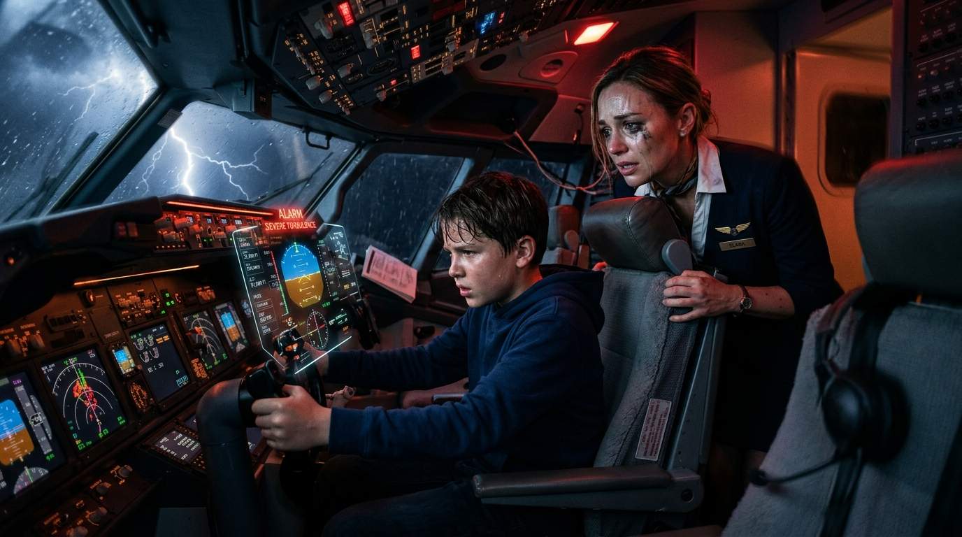 Aviation Disaster: As Panic Gripped The Cabin, This 12-Year-Old Knew The SECRET That Could Save Their Flight.