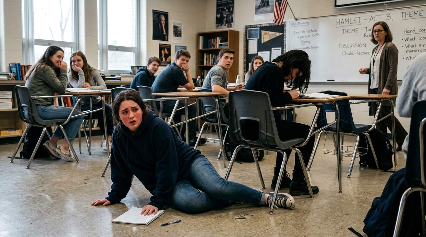 The day my chair disappeared under me in English class