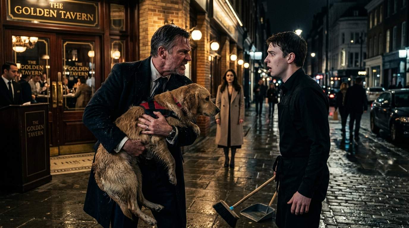 Waiter's Cruel Act Against `Service Dog` Unleashes Fury of `Wealthy CEO` in Shocking `Restaurant Drama`!