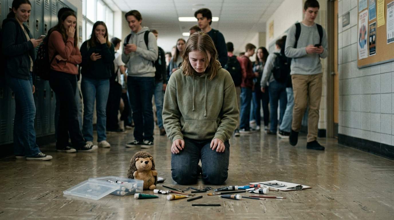 My Art Box Fell Apart in the Hallway and Everyone Saw My Secret