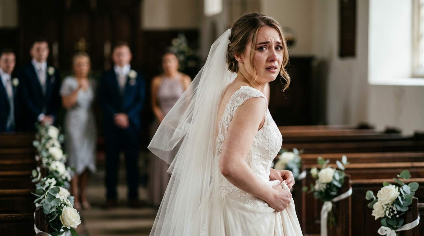 Minutes before my wedding, I saw my fiancé’s EX-WIFE walk down the aisle… in A WEDDING DRESS.