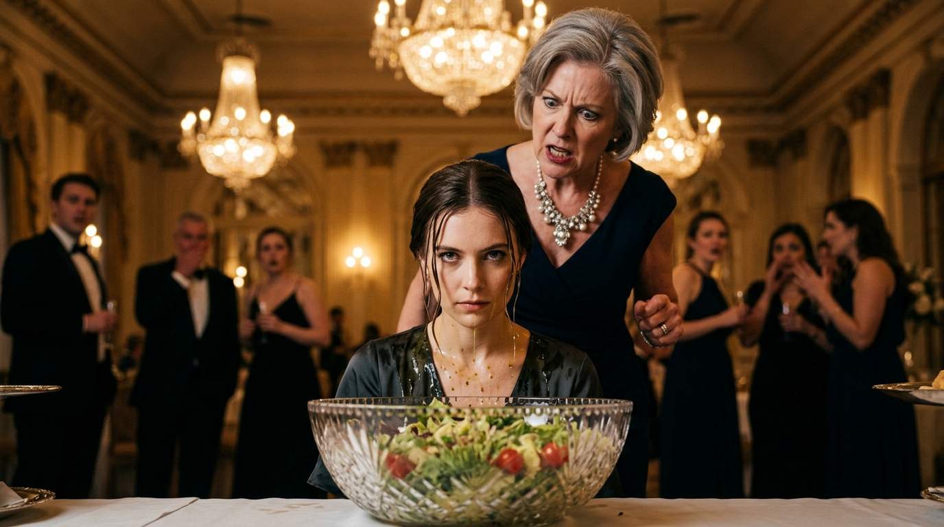 Her Face In The Salad: How One Woman's `Luxury Gala` Debut Became a `Socialite Scandal` of `Public Humiliation` and Shocking Revenge.