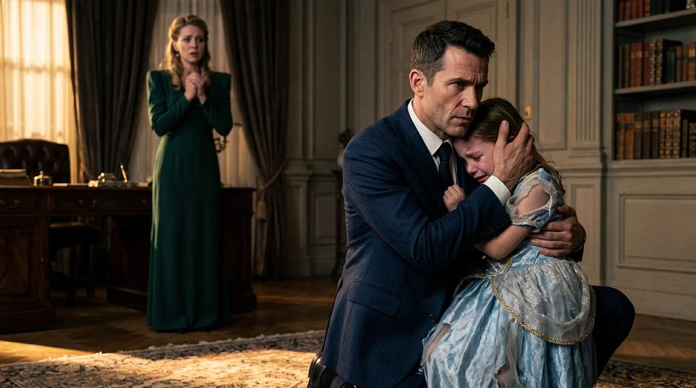 Millionaire Father Catches Stepmother Tearing Beloved Princess Dress, Unveiling a Shocking Family Betrayal in Luxury Villa.