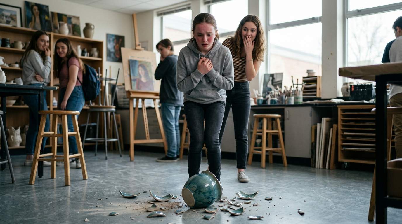 I still remember the sound of my pottery hitting the floor.