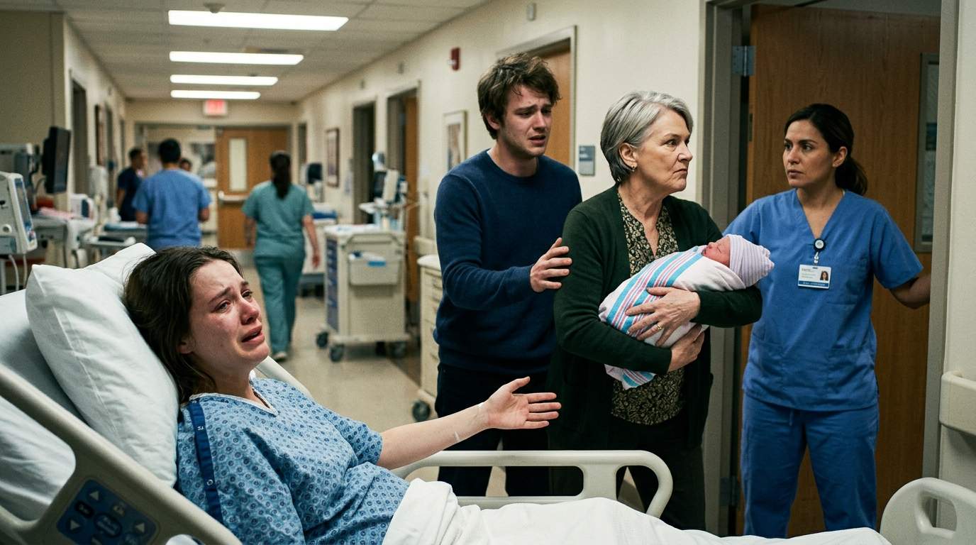 She Just Gave Birth! Mother-in-Law Attempts Newborn Abduction in Hospital Bedlam, Unearthing a Vicious Inheritance Drama!