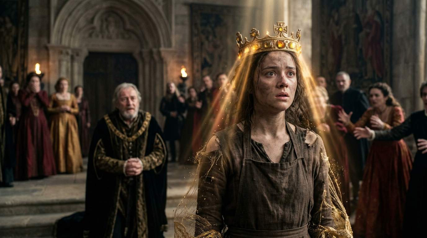 Unthinkable Upset: How an Ancient Royal Crown Ignited a Millennium-Old Prophecy by Choosing a Simple Maid During Coronation Chaos!