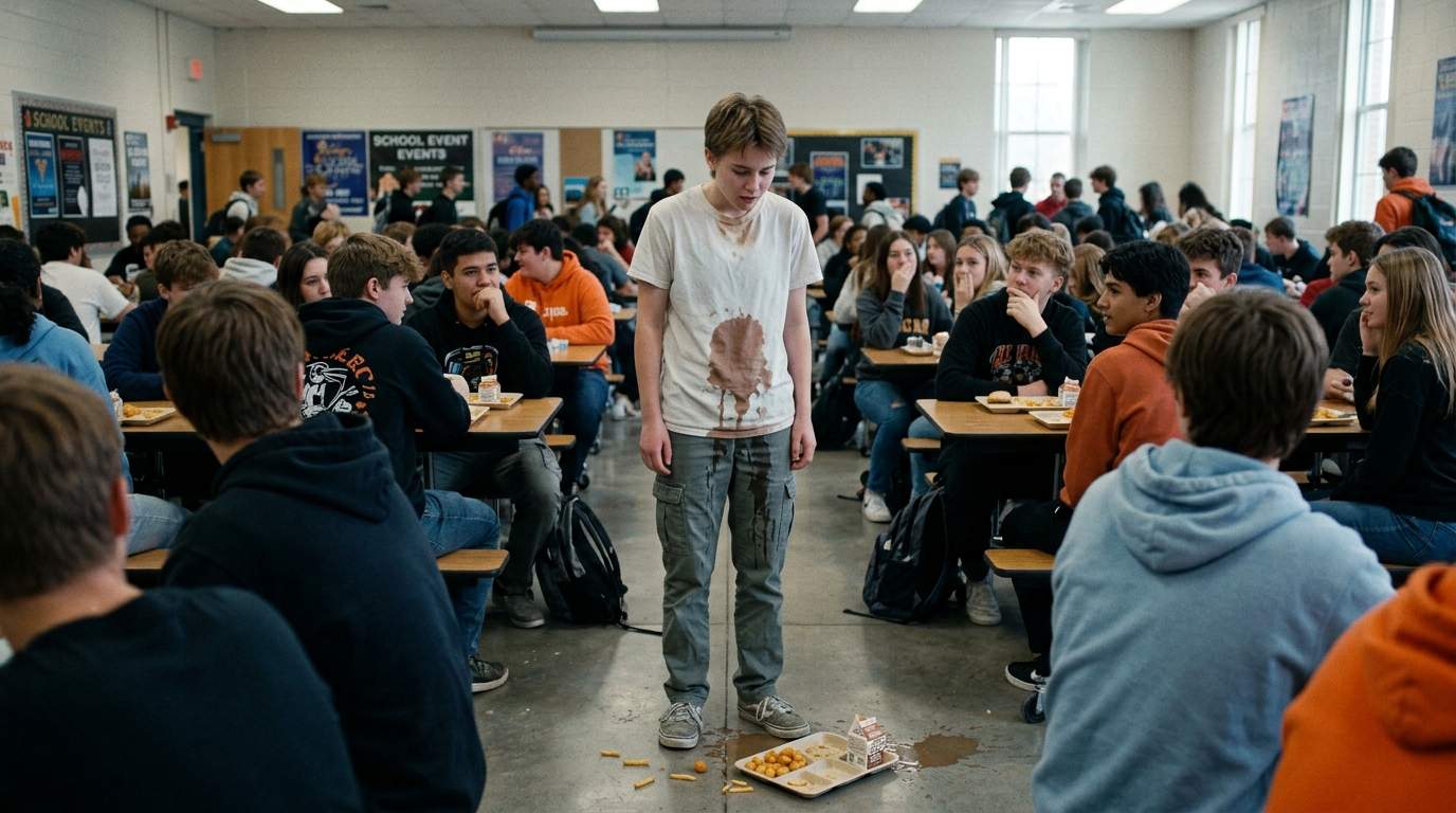 My sneakers, the cafeteria, and the spill that changed everything.