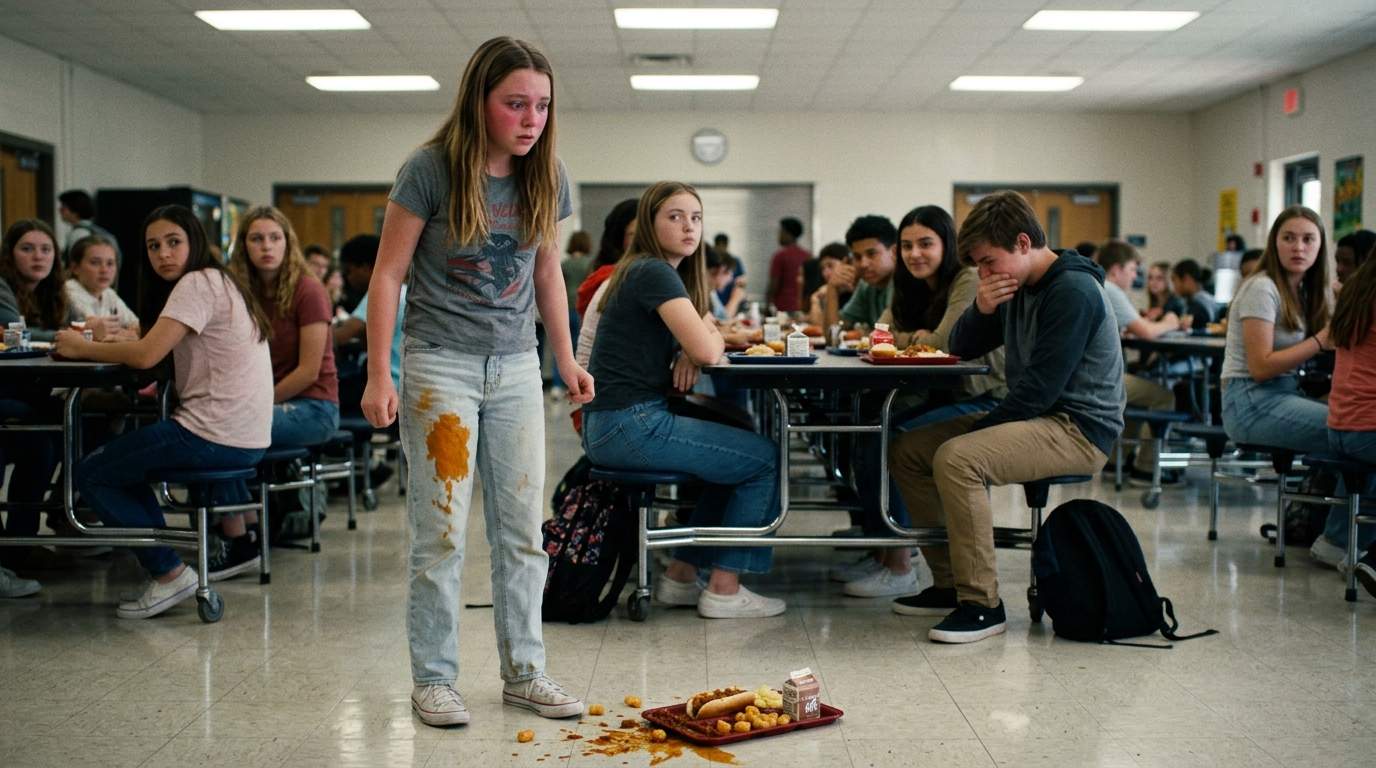 Still can't forget my lunch tray exploding in the cafeteria.