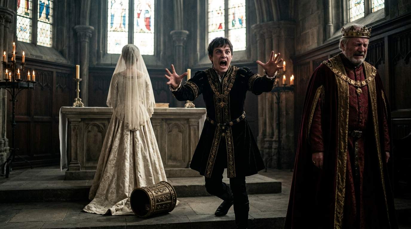 THE ROYALS HELD THEIR BREATH: His Scream When The KING Forced Him To UNMASK The Mystery Bride Revealed A TERRIFYING Dynasty Secret.