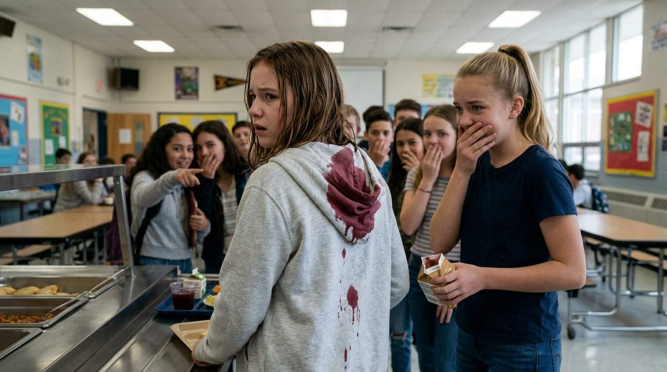 The moment my 'friend' made me wear my juice in the cafeteria.