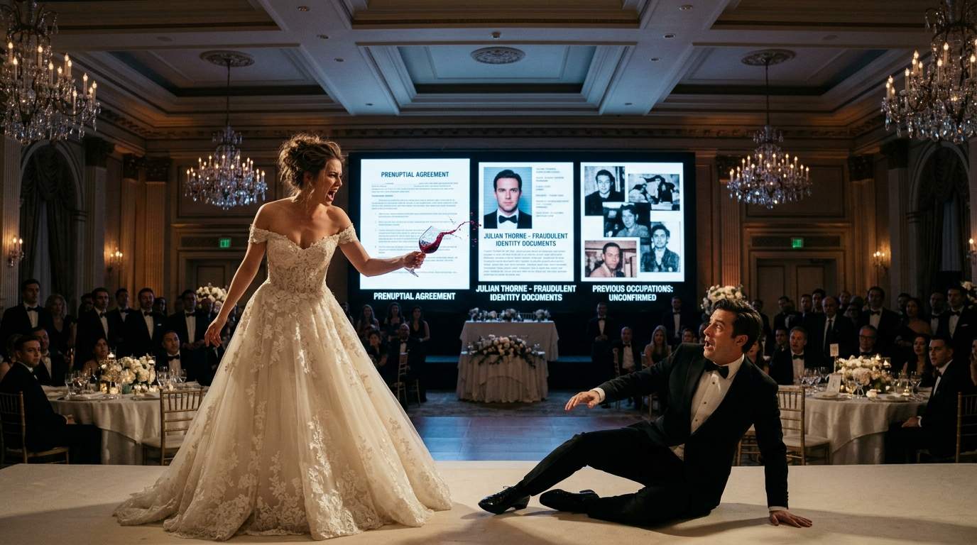 Billionaire Wedding Explodes: Old Money Bride Unmasks Groom's Identity Fraud Live On Screen, Igniting Elite Betrayal Scandal