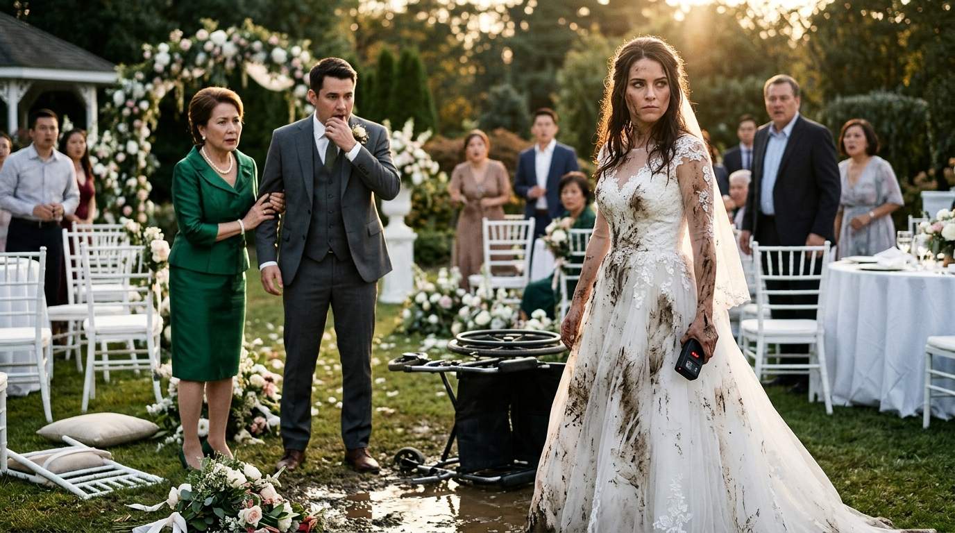 Wedding Shocker: 'Helpless' Bride, Thrown into Mud, Stuns Groom With Unbelievable Twist. #WeddingScandal #FamilyBetrayal #CorporateHeir