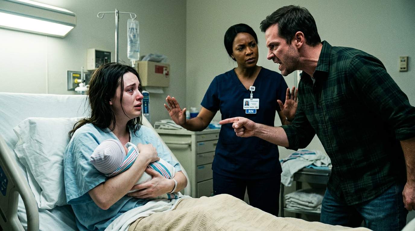 Hospital Bedside Fury: Husband Exposes Centuries-Old Family Secret After Seeing Newborn’s Eyes in Shocking Paternity Mystery