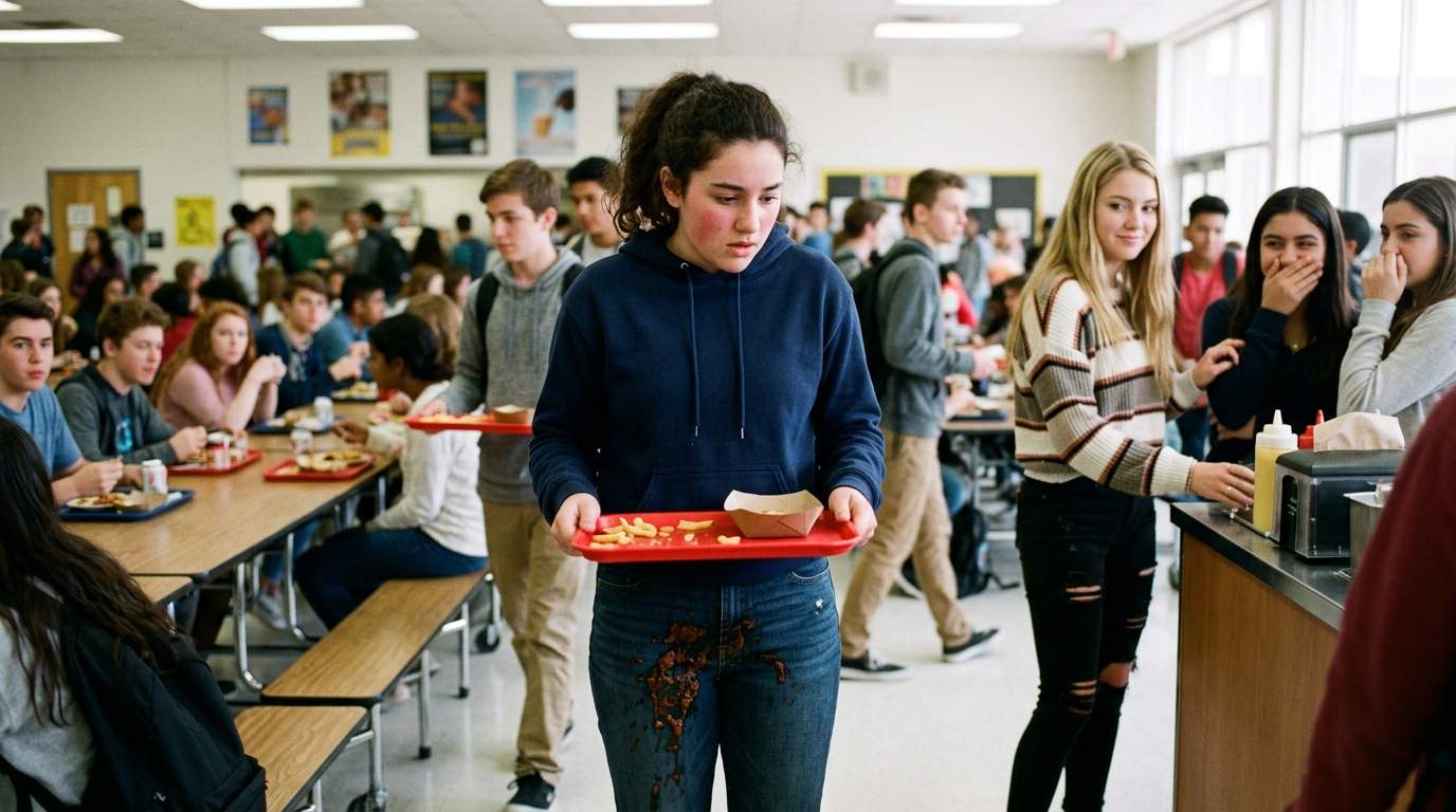 My new jeans and the cafeteria chili incident.