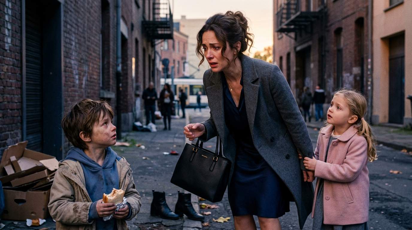Elite Mother's Perfect Life Shatters as Homeless Boy Whispers 