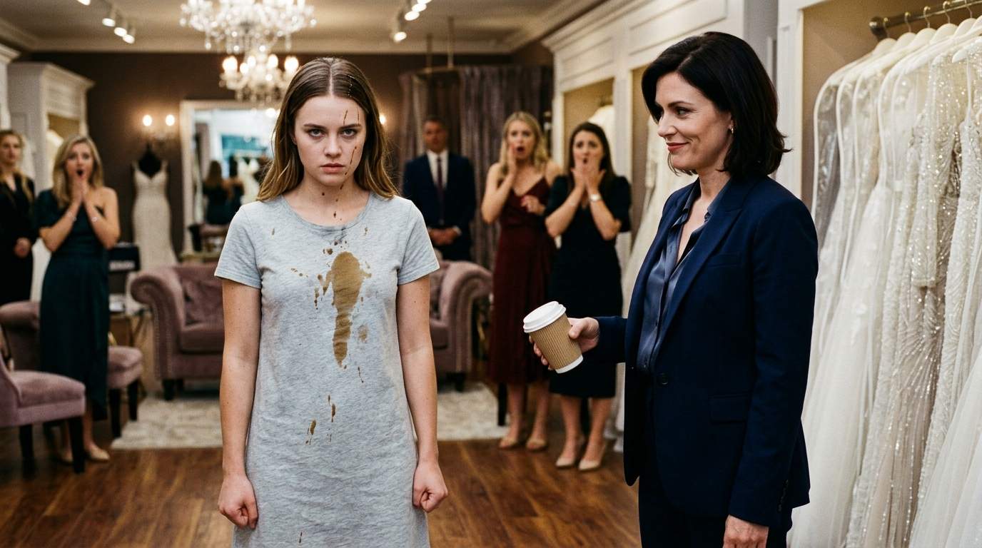 Luxury Bridal Boutique Explodes: Saleswoman Douses Woman, Unaware She’s Unleashing Corporate Revenge and Family Secrets