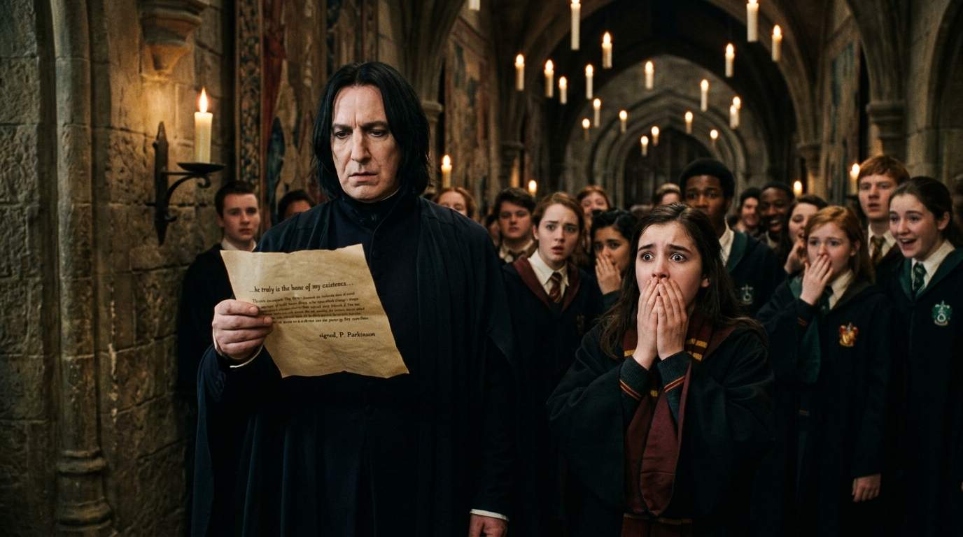 Hogwarts Under Siege: Rogue Owl Exposes Student's Forbidden Magic Warning Directly to Snape!