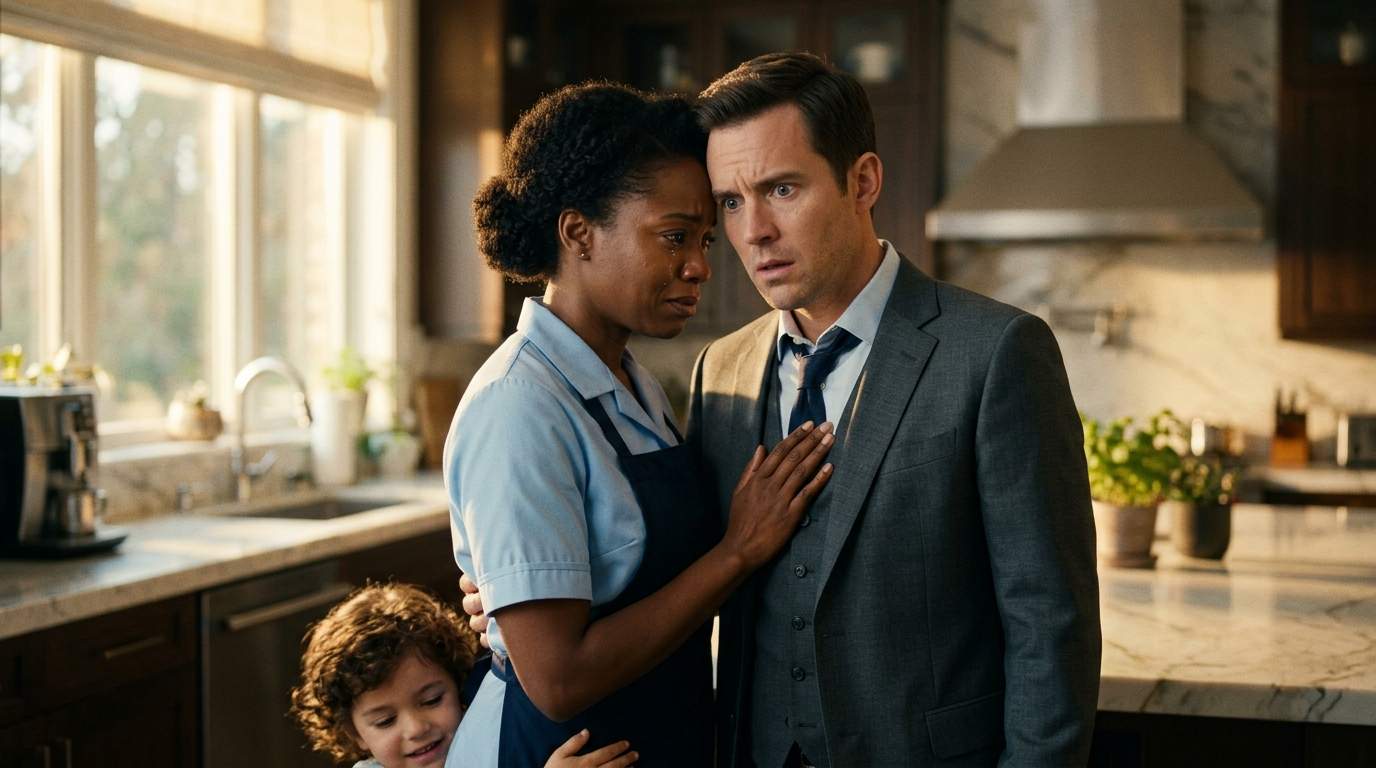 Nanny's Secret Identity Revealed: Husband's Shocking Realization During Tender Embrace