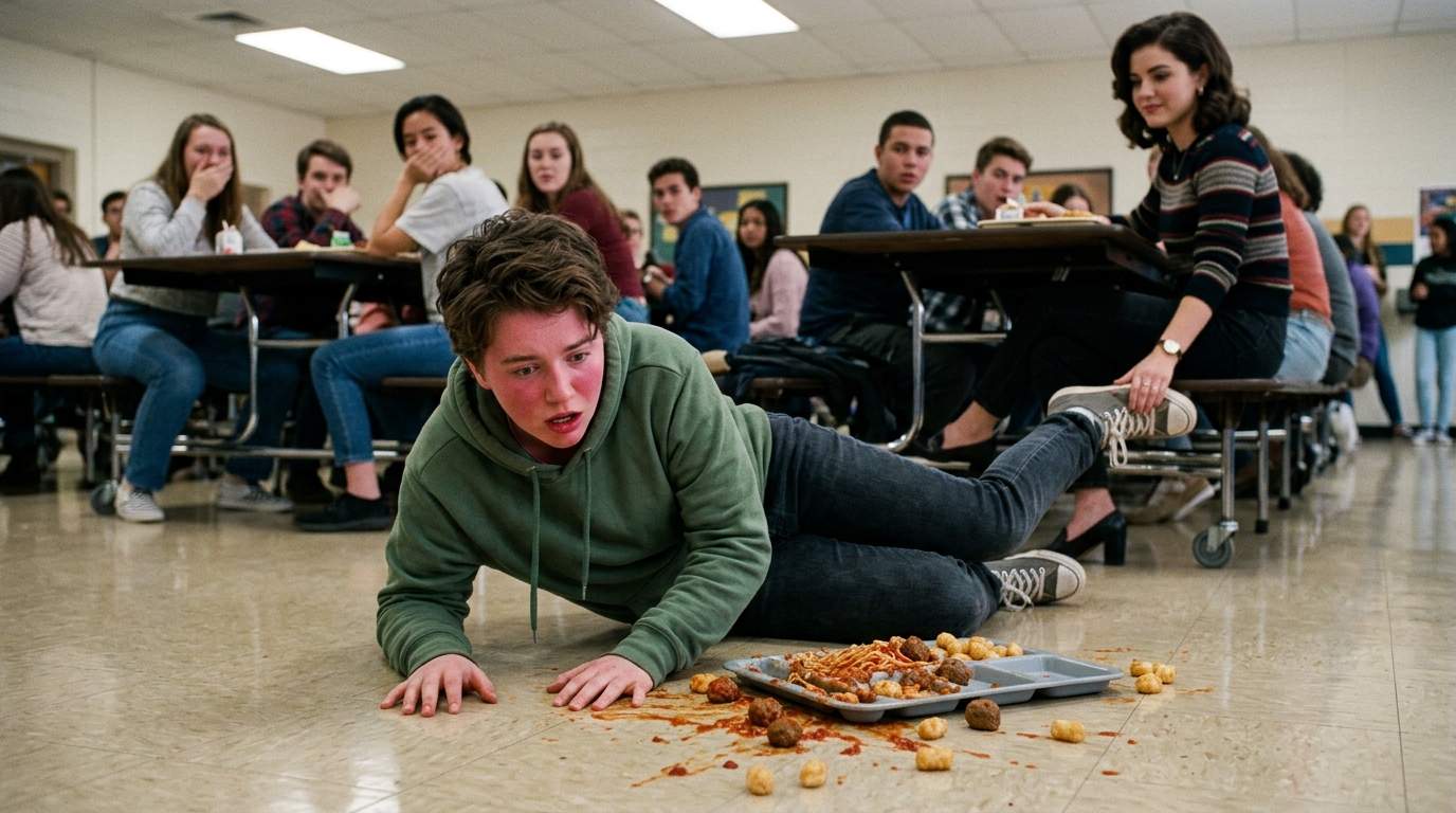 The day my lunch ended up on the cafeteria floor