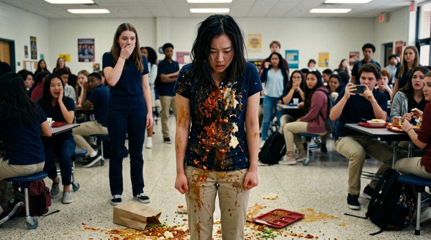 My Best Friend Tripped Me In The Cafeteria With A Full Lunch Tray.