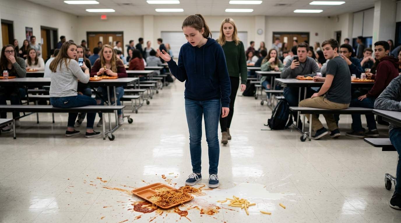 My 'Friend' Saw My Lunch Tray Go Flying