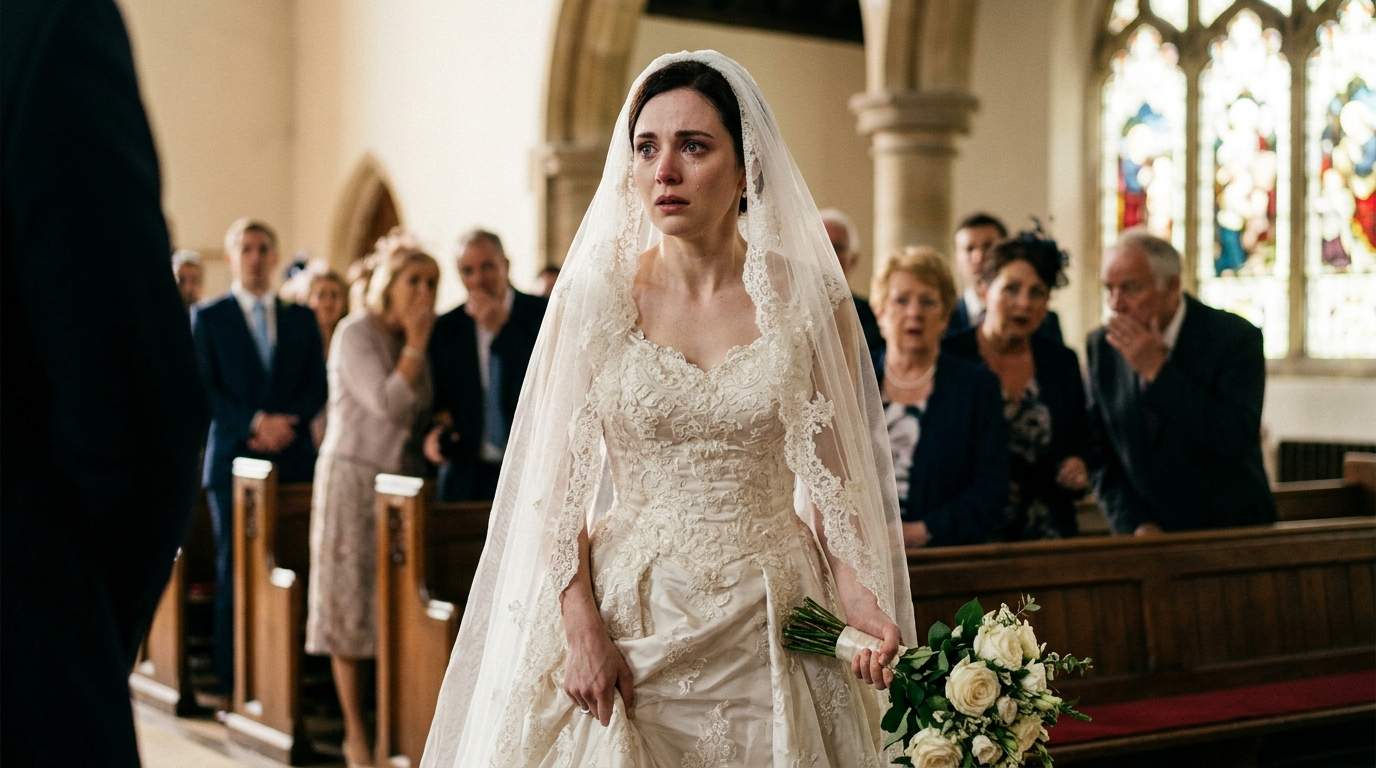 My wedding collapsed at the altar when I saw my fiancé’s secret family in the front row.