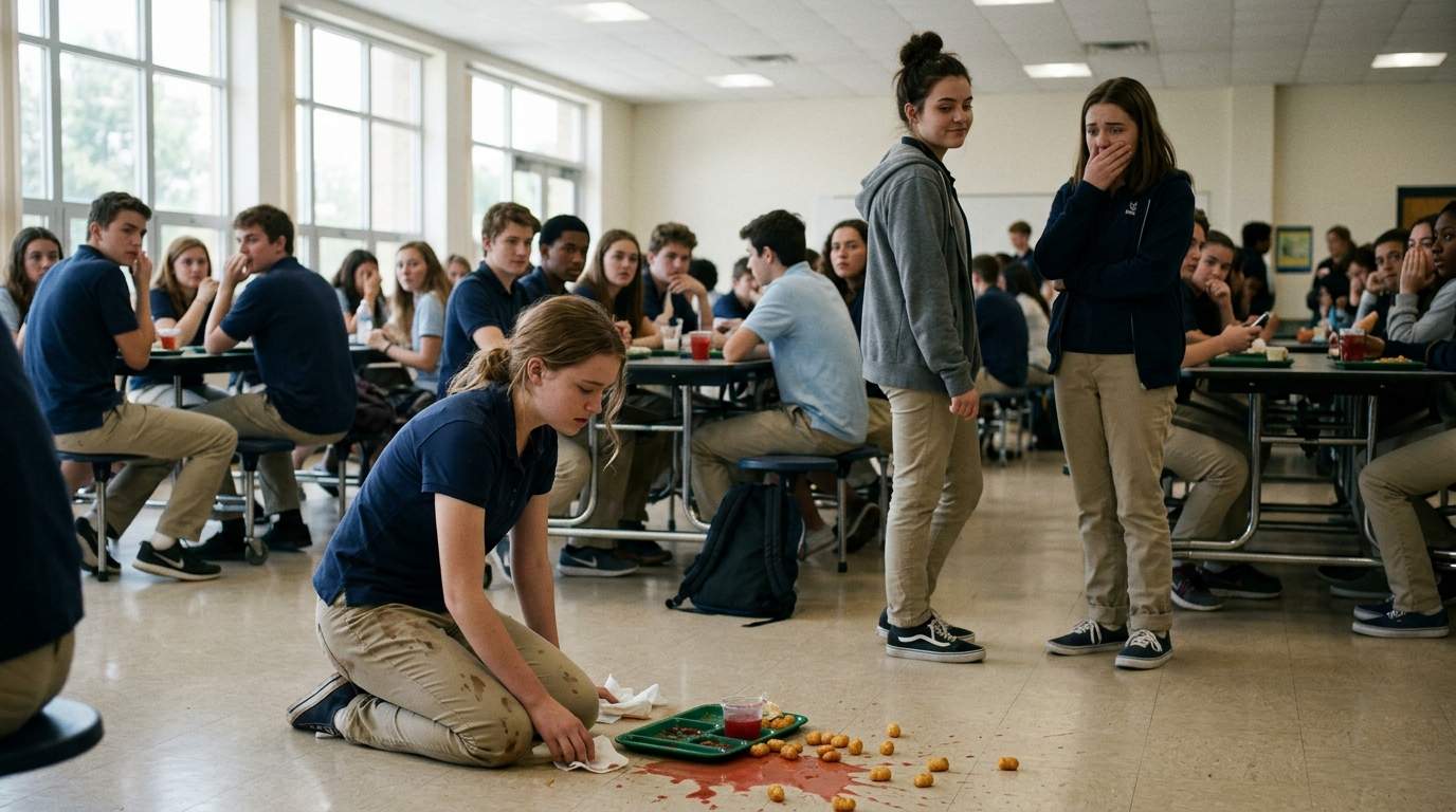 I still remember the cafeteria floor after my ‘friend’ tripped me.