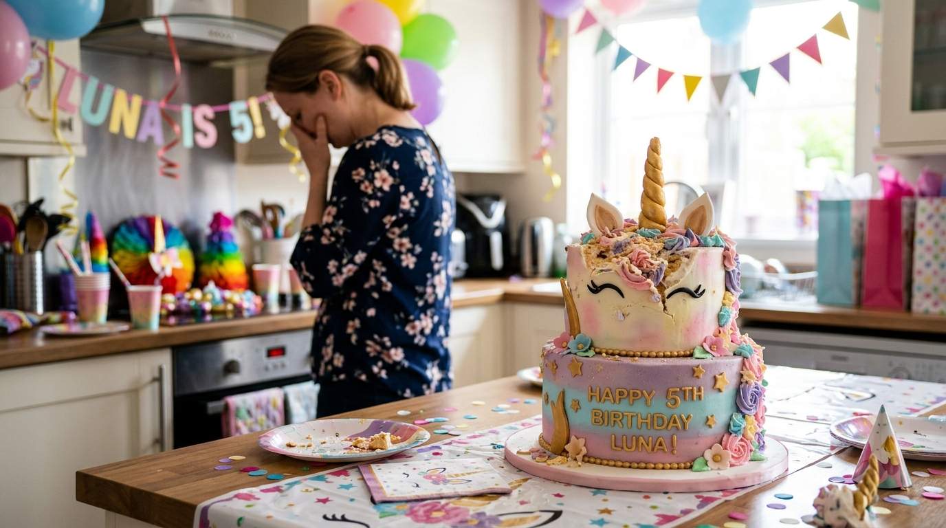 I walked in on my ex-husband sabotaging our daughter's birthday cake and froze.