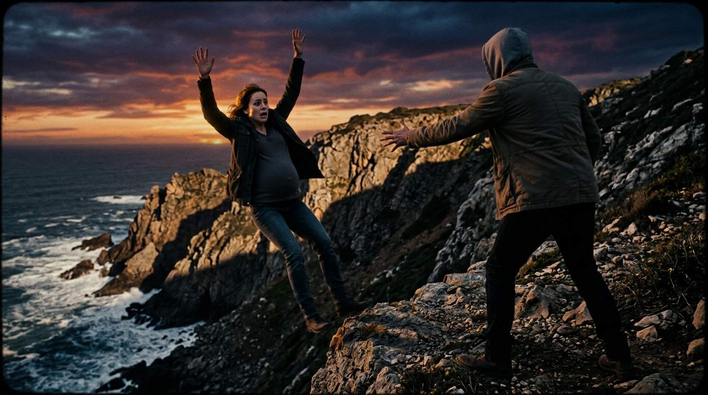 Pregnant Wife's Cliffside Photo Shoot Ends In Shocking Betrayal Story