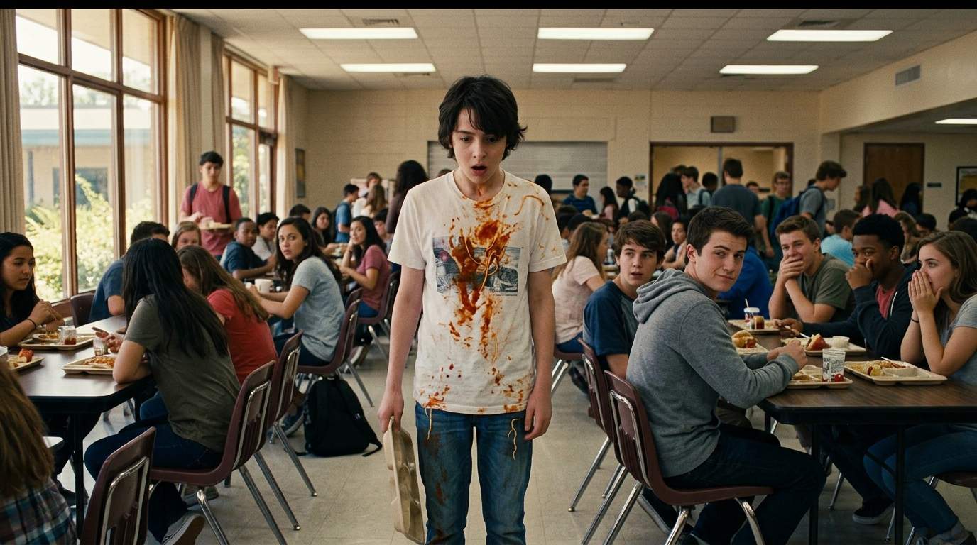 I still feel the spaghetti on my shirt.
