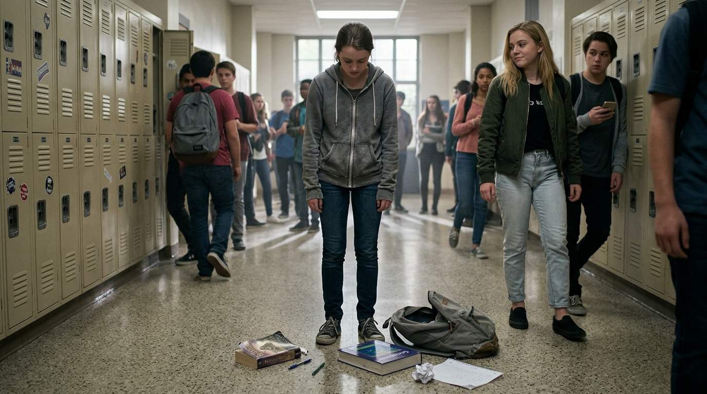 Still haunted by my backpack getting dumped in the hall.