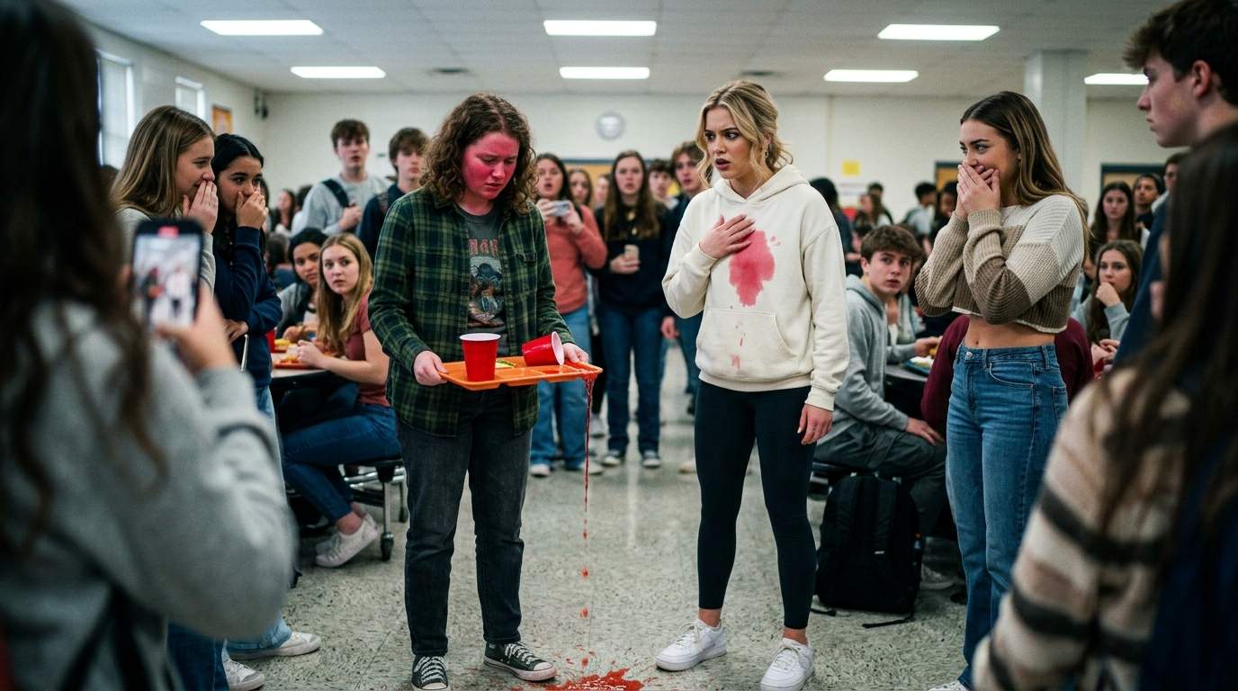 My Cafeteria Tray and the White Hoodie