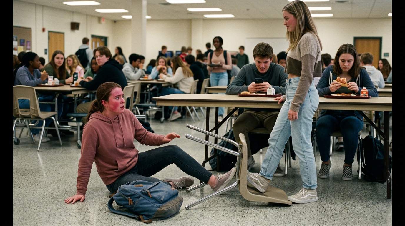 I still feel the hard thud of that cafeteria floor.