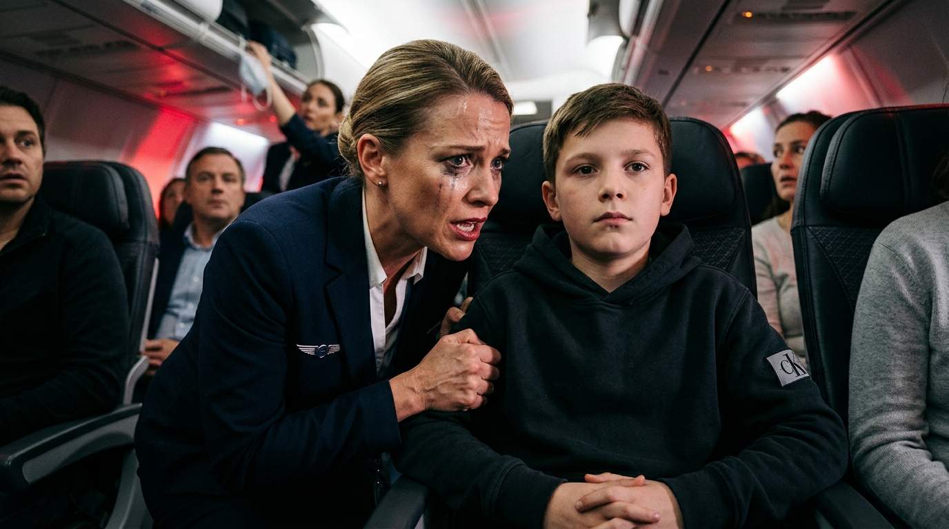 Mid-Air Terror: 12-Year-Old Offers to Fly Doomed Plane, But His Secret Connection Reveals a Deep Aviation Conspiracy.