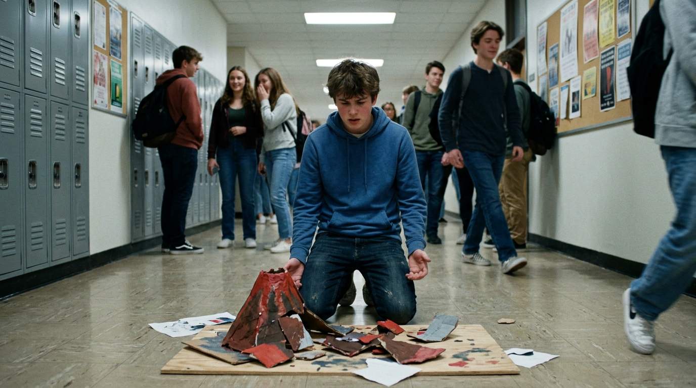 The sound of my science project hitting the floor still echoes.