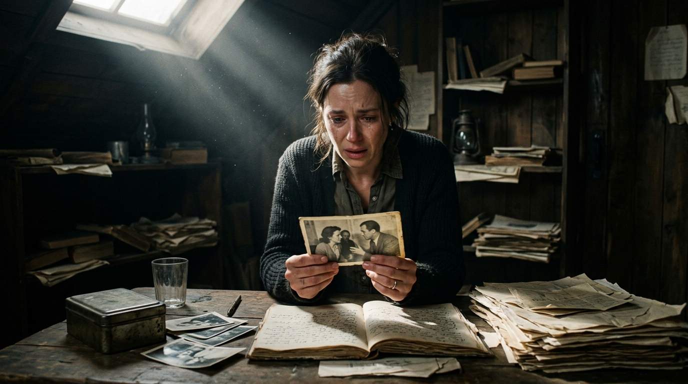 I couldn't breathe when I found Dad's secret room hidden behind the mansion library.
