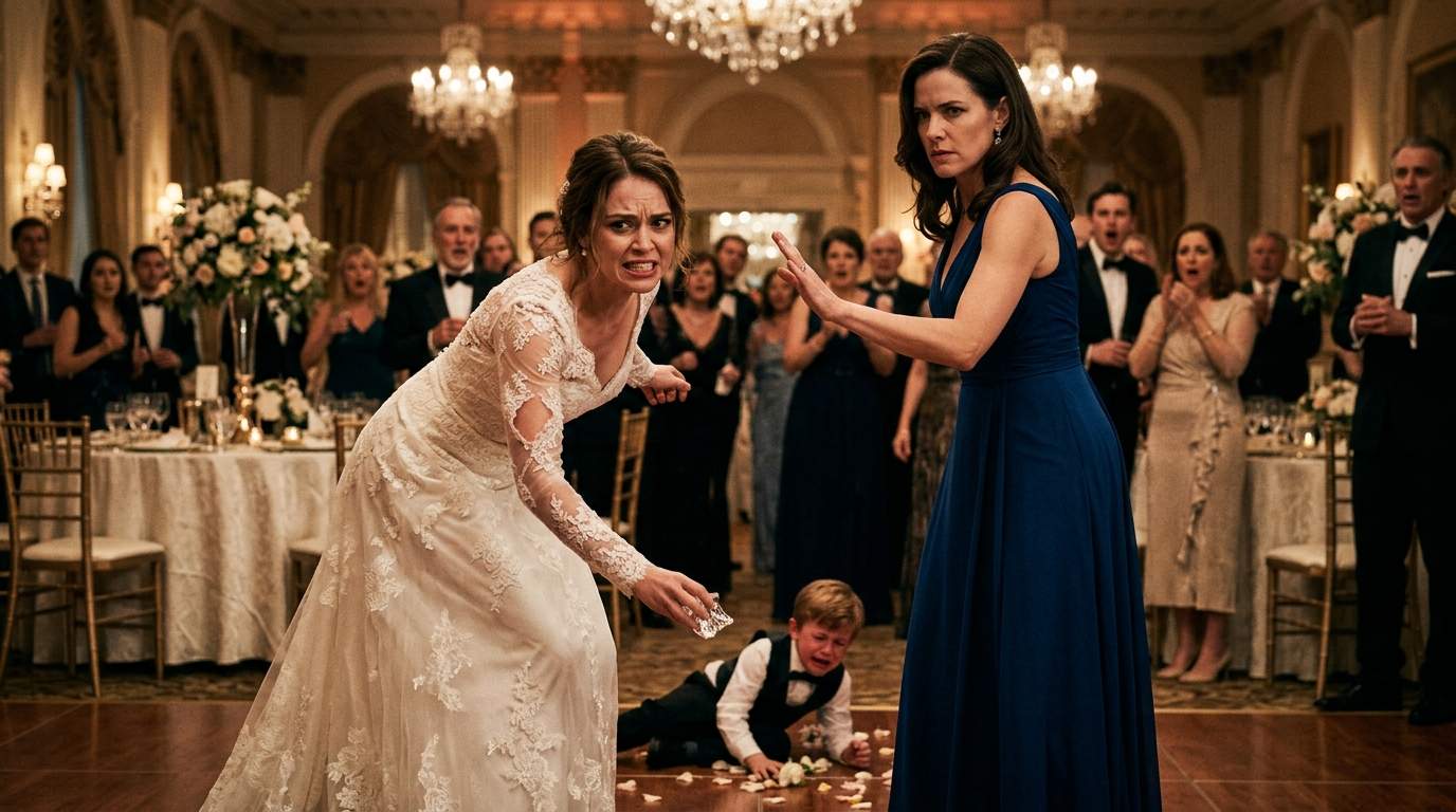 Luxury Wedding Descends into Chaos: Bride's Shocking Rage After Child Exposes Her Dirty Secret.