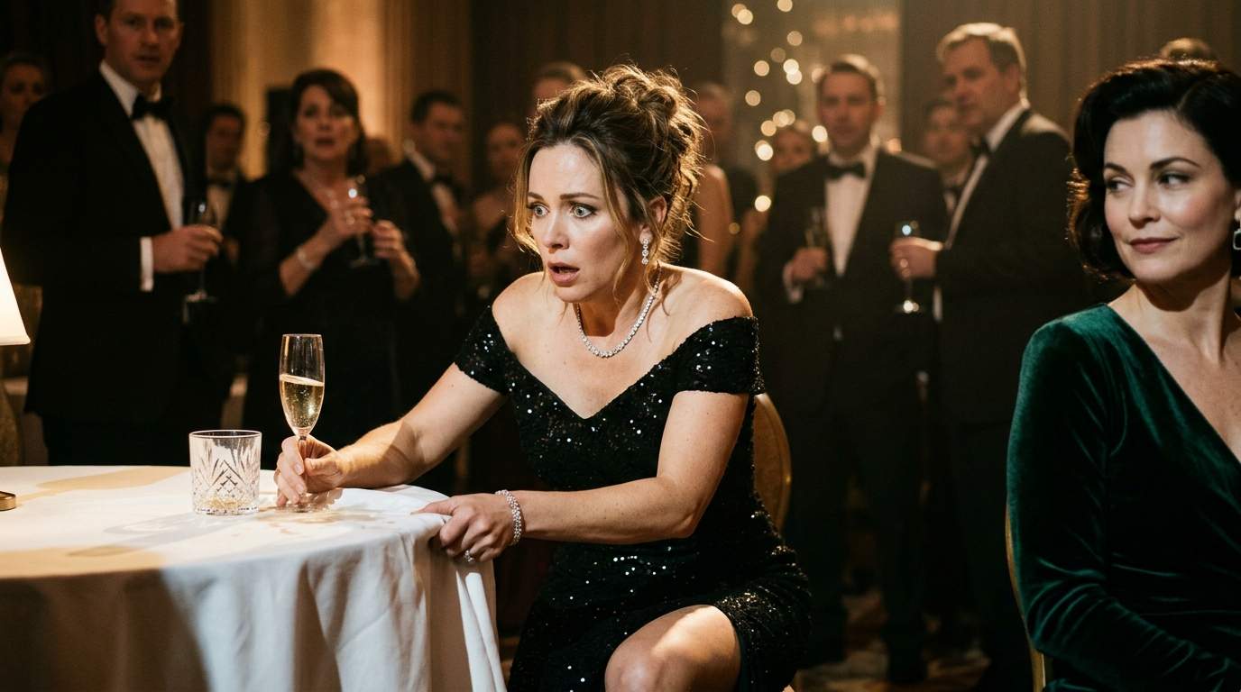 Heiress Collapses in Public Humiliation: Did Her Own Poisoned Chalice Backfire at the Charity Gala? The Family Drama Explodes!
