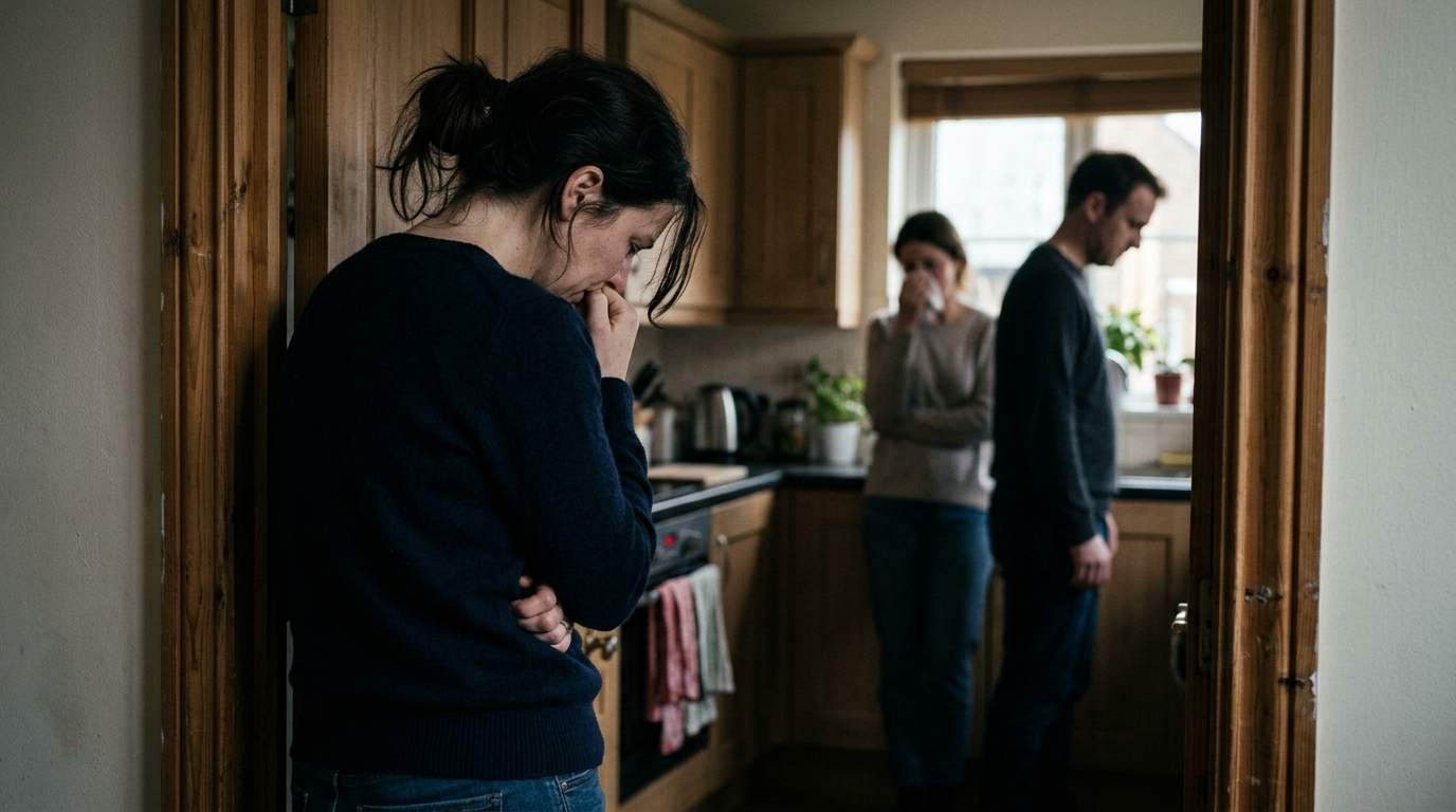 I caught my husband kissing my sister in our kitchen, right after our baby's first birthday party.