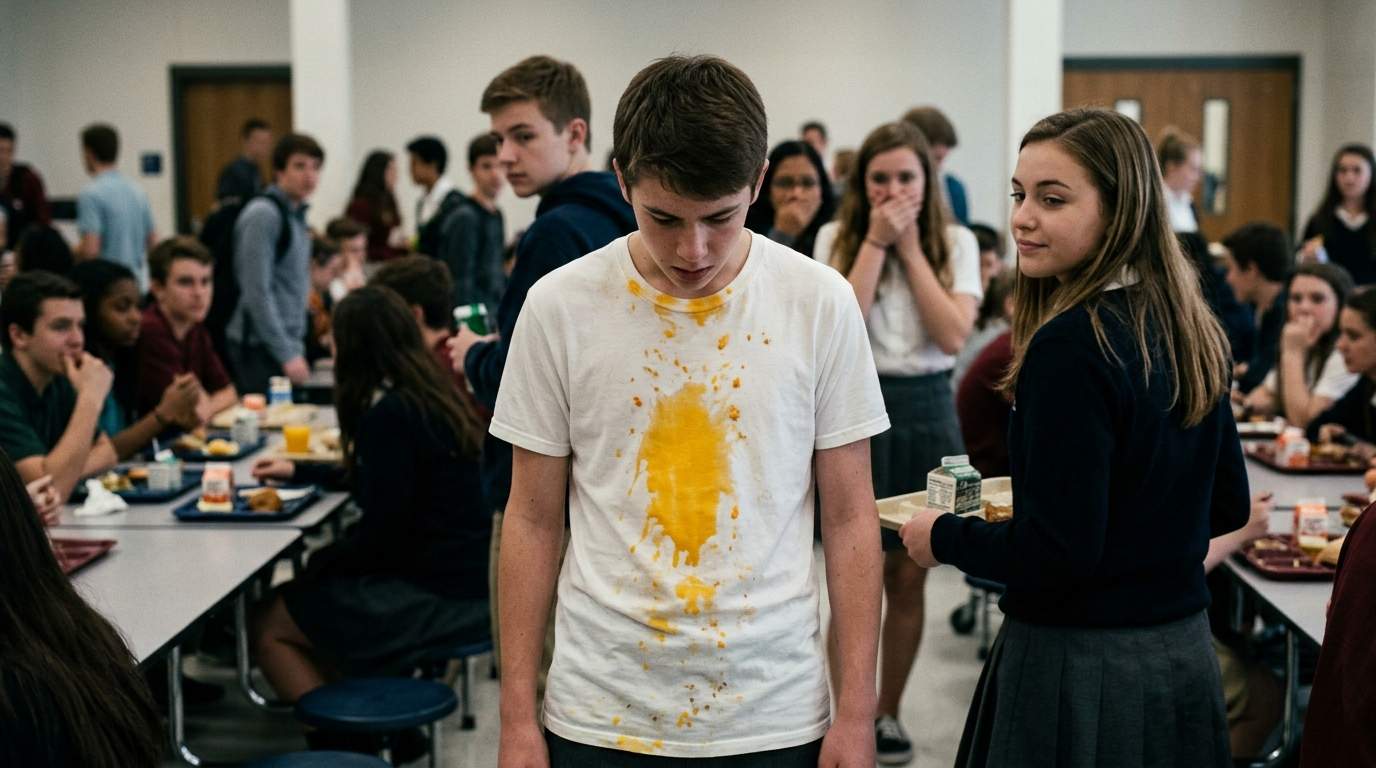 The Day My Cafeteria Tray Became a Public Spectacle