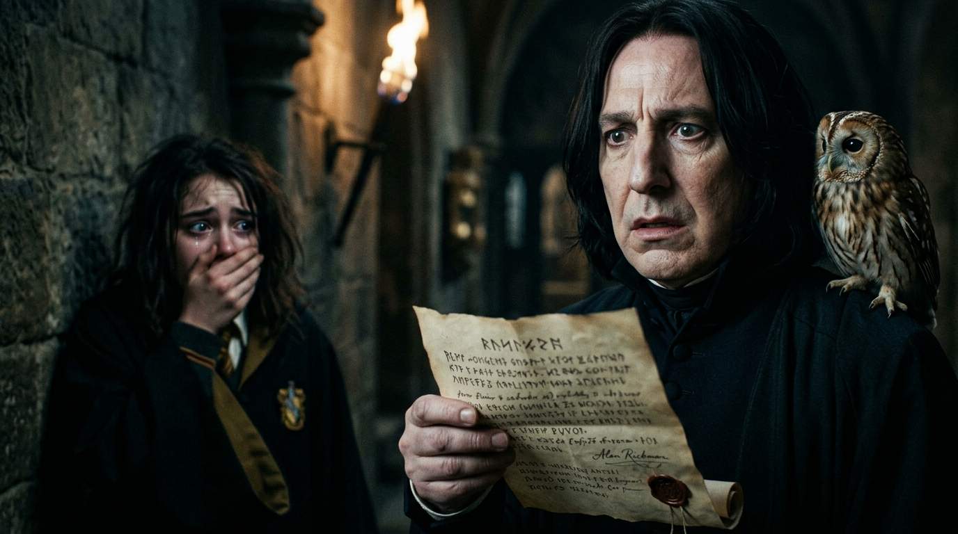Hogwarts Owl Delivers Coded Warning to Snape, Exposing School Scandal