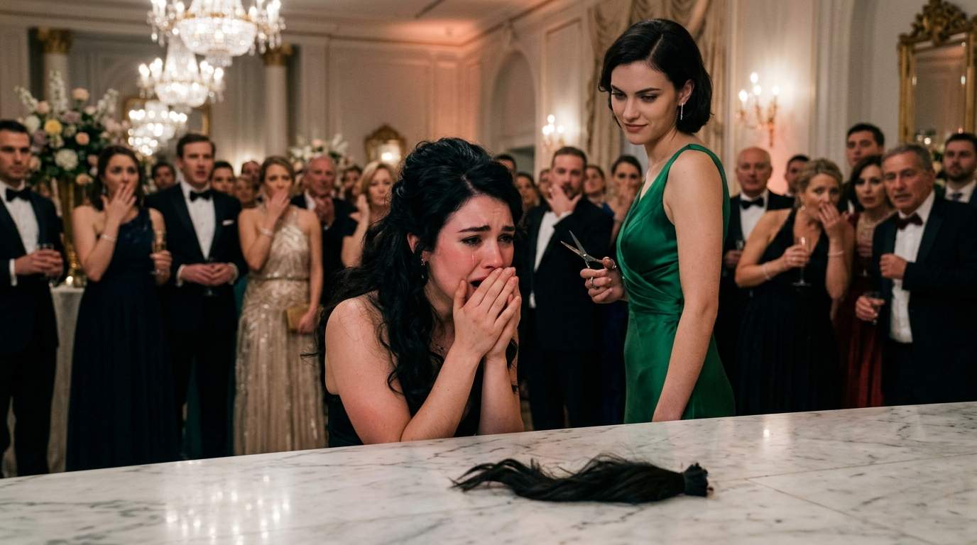 Society Scandal Rocks Charity Gala: Rival Publicly Destroys Heiress’s Prized Hair Before Billionaire Fiancé's Eyes!