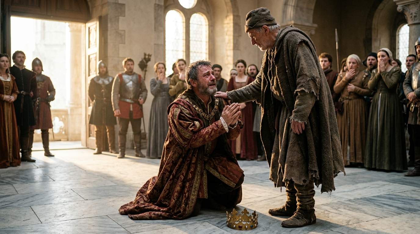 Royal Palace SHOCKED: King KNEELS Before Beggar in Public Ceremony, Unveiling a Kingdom's Ancient Secret!