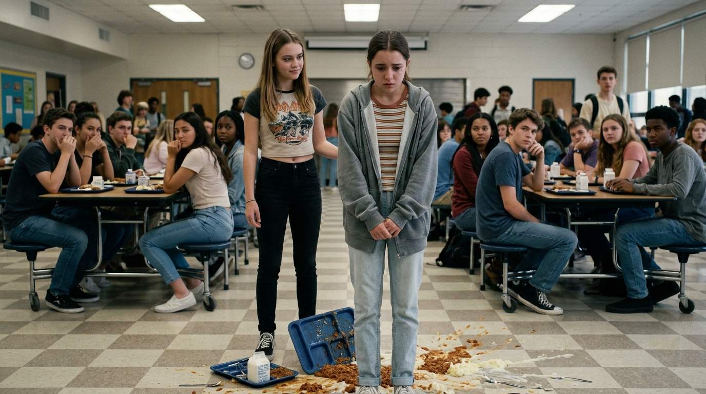 I still remember the sound of my lunch tray hitting the cafeteria floor.