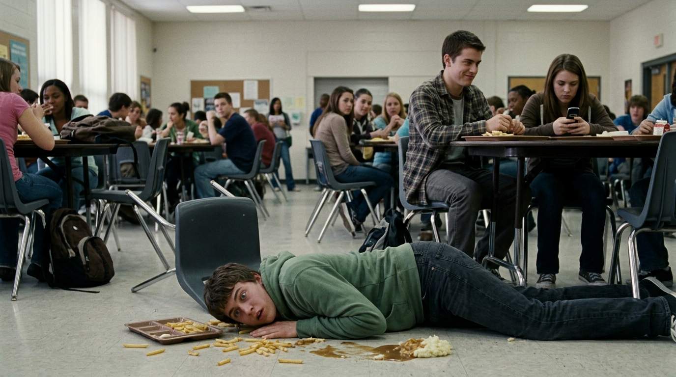 I still feel the floor cold from that cafeteria chair.