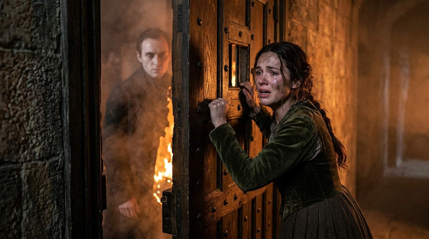 Locked in a Blazing Manor, She Saw His Face: A Betrayal Thriller of Dark Secrets and Revenge.