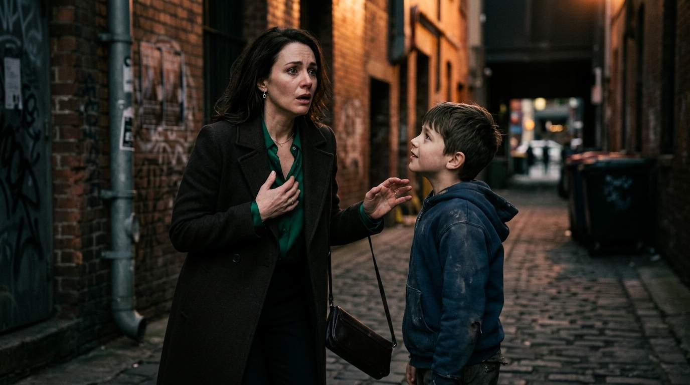 Luxury Life Shattered: Elegant Mother's Fury At Ragged Boy Vanishes As His Whisper Exposes A Hidden Identity
