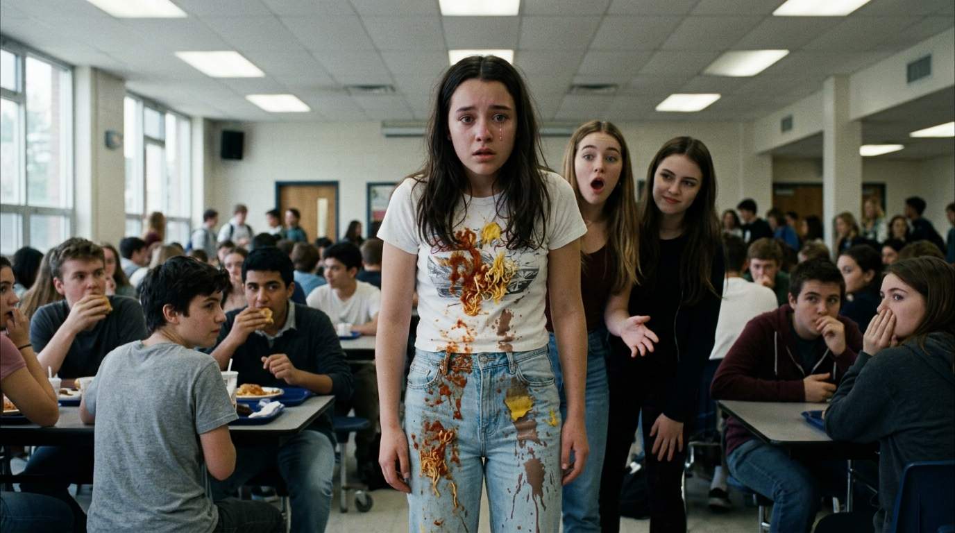 That one lunch period, my whole tray flew.