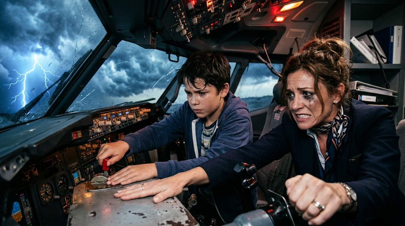 DOOMED Commercial Flight: A 12-Year-Old's Secret Knowledge of THIS Experimental Aircraft Was Their ONLY Hope.